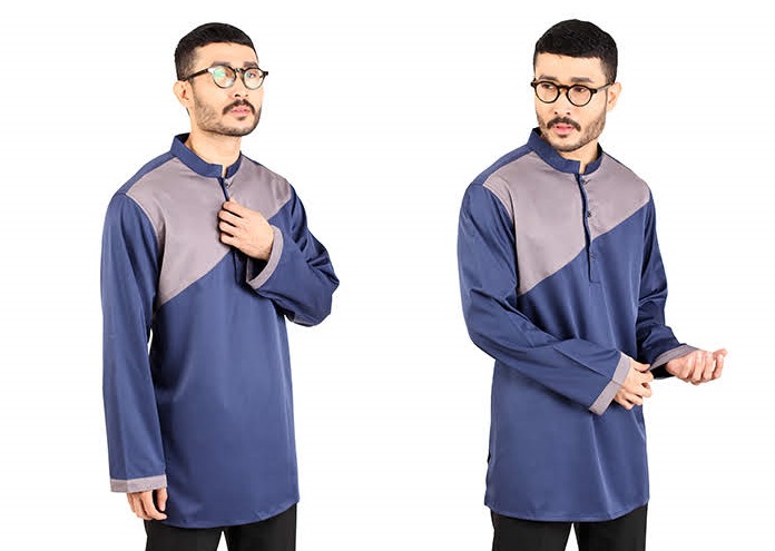 QA-407 Men Kurta Collection Blue