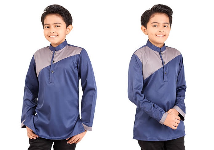 QA-409 Kids Kurta Collection Blue