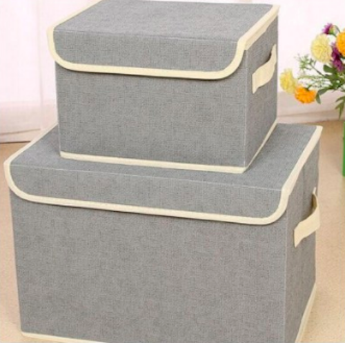 HL1012 2 in 1 DIY Storage Box Grey