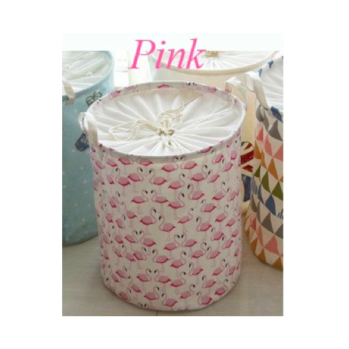 BL5005 Cotton Laundry Basket Pink Flamingo