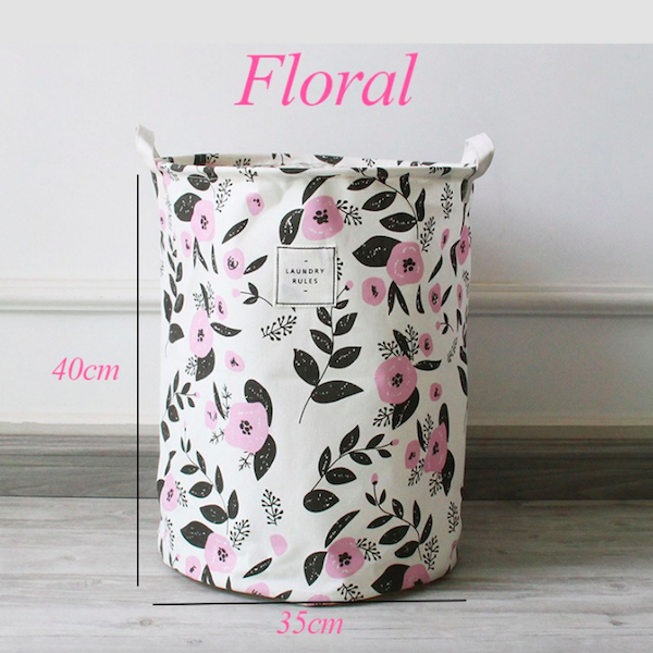 BL5008 Floral Laundry Basket As Picture