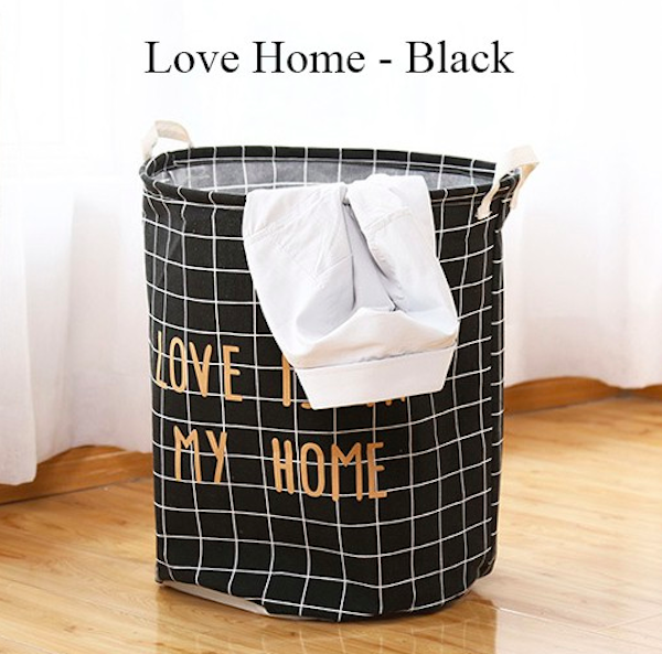 BL5009 Stylish Laundry Basket Home Black