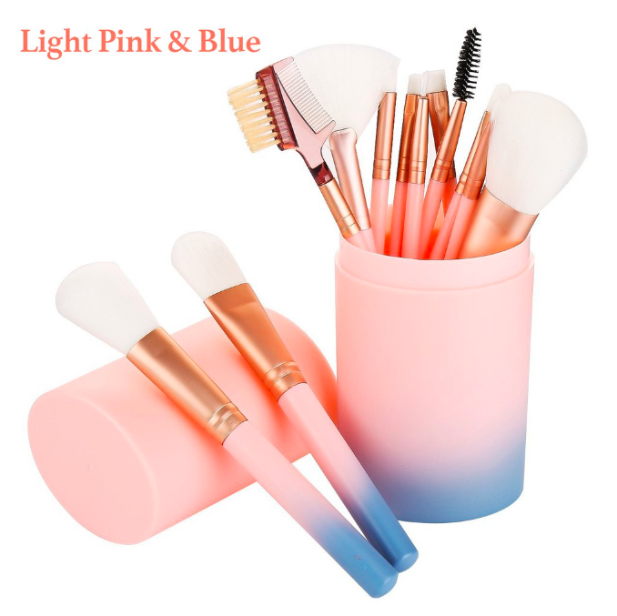 BL5017 Makeup Brush Set Pink Blue