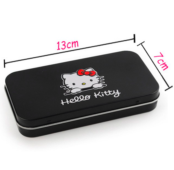 BL5019 Hello Kitty Make Up Brush With Metal Box Black