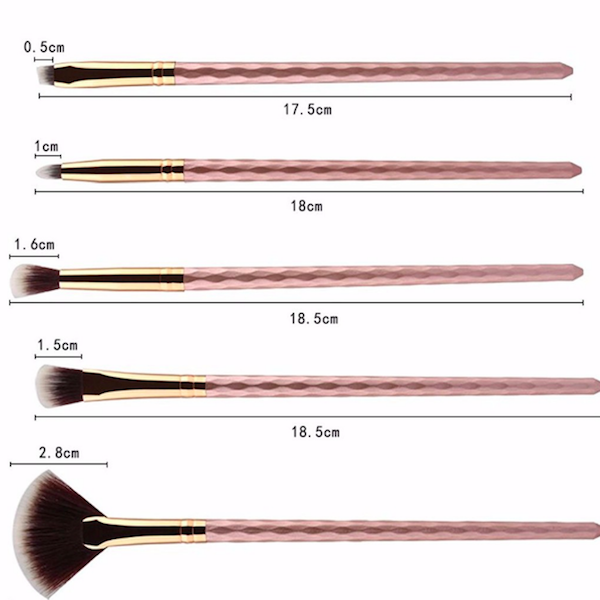 BL5020 Make Up Brush Set Rose Gold