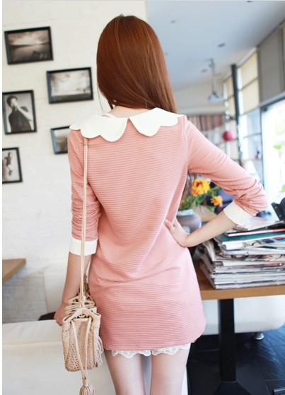 WD7609 Korea Lovely Dress Pink