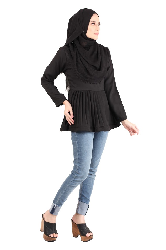 QA-444 Women Blouse Collection Black