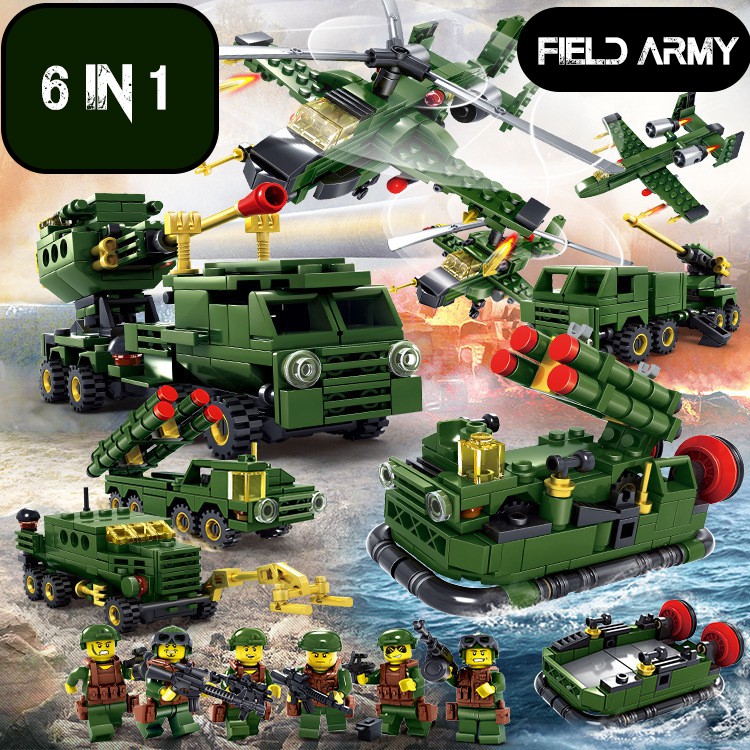 ET 844 Army Military Action Figure Building Blocks Toy 