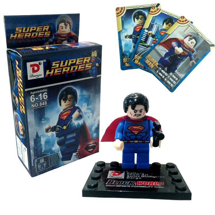 ET 845 Kids Superhero Action Figure Building Blocks  ( 8 In 1 )