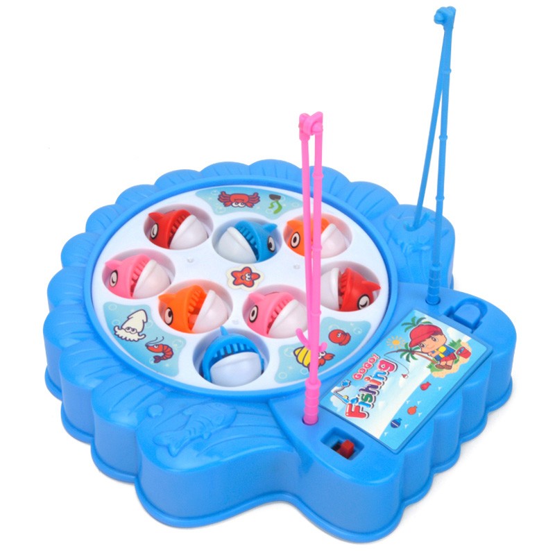 ET 848 Kids Rotating Fishing Toys Blue