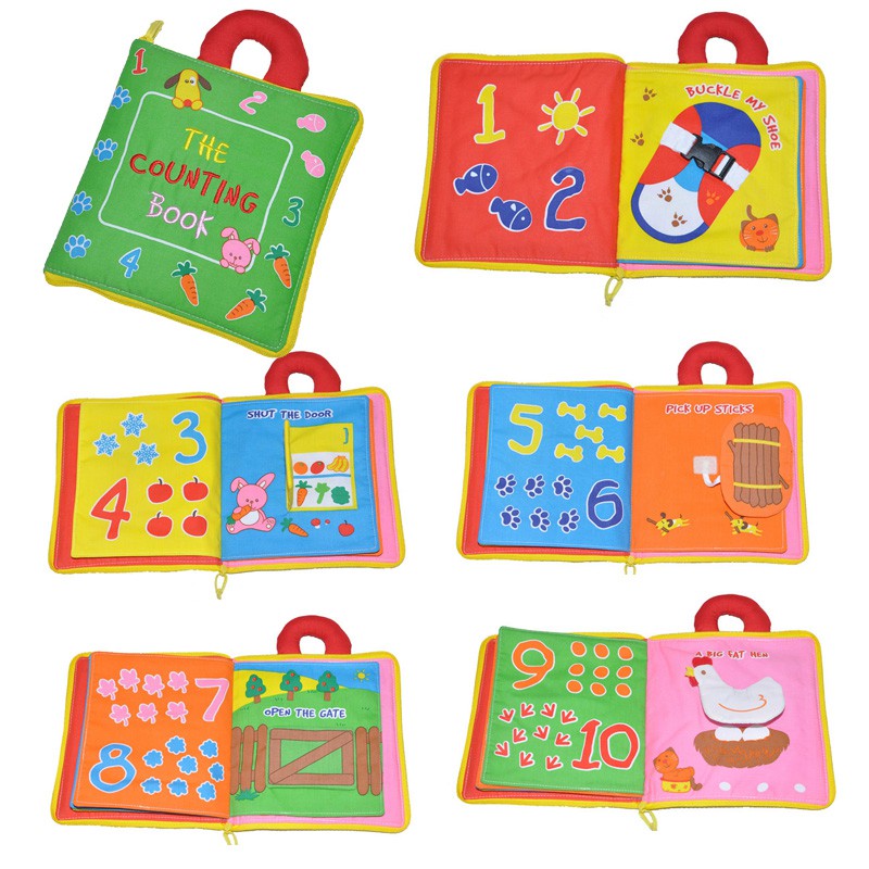 ET 851 Kids Fabric Learning Book Counting