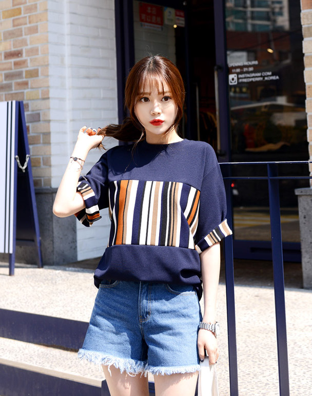 KB10148 Charming Blouse Navy