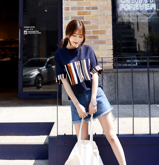 KB10148 Charming Blouse Navy