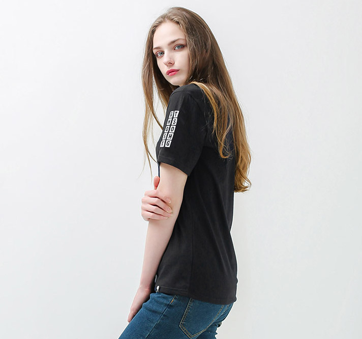 KB10153 Casual Unisex Top Black