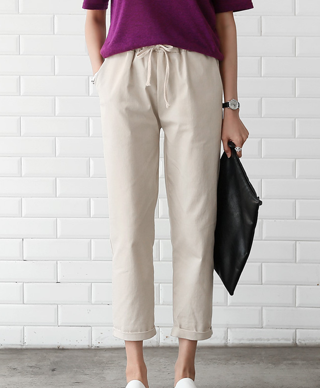 KB10163 Trendy Pant Beige