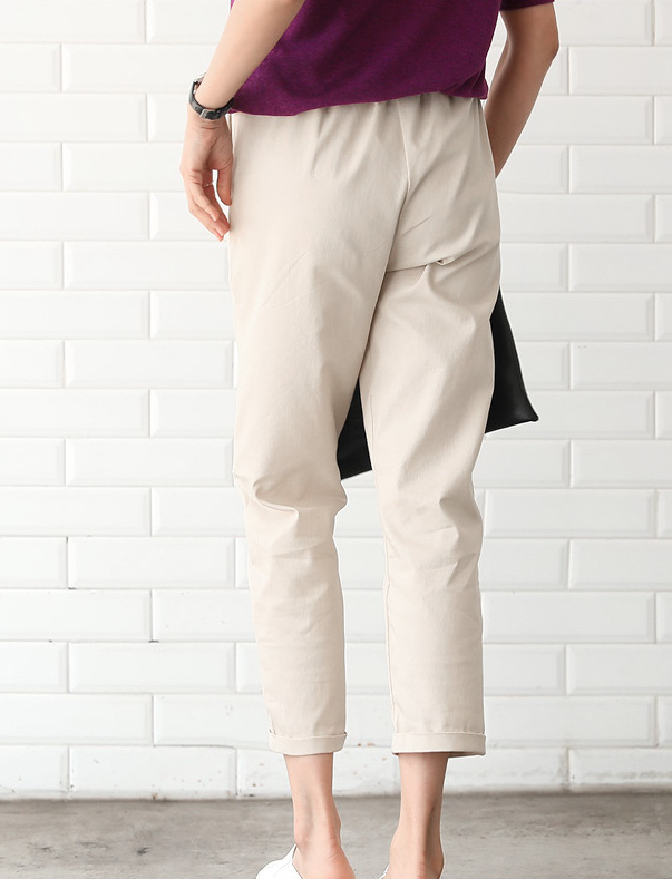 KB10163 Trendy Pant Beige