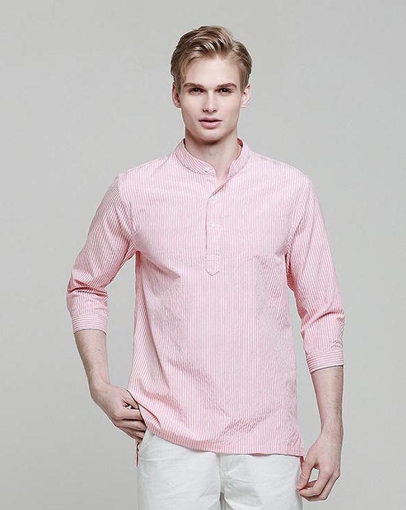 KB10180 Casual Smart Men Shirt Red