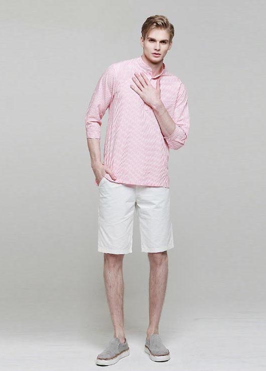 KB10180 Casual Smart Men Shirt Red