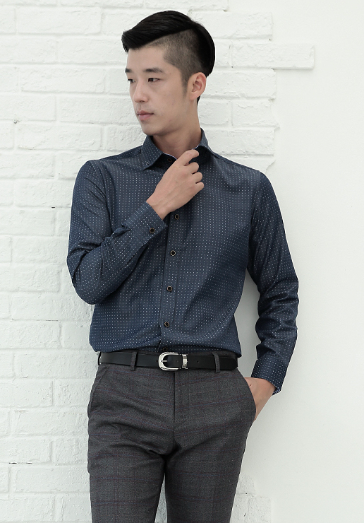 KB10237 Men's Office Shirt As Pic