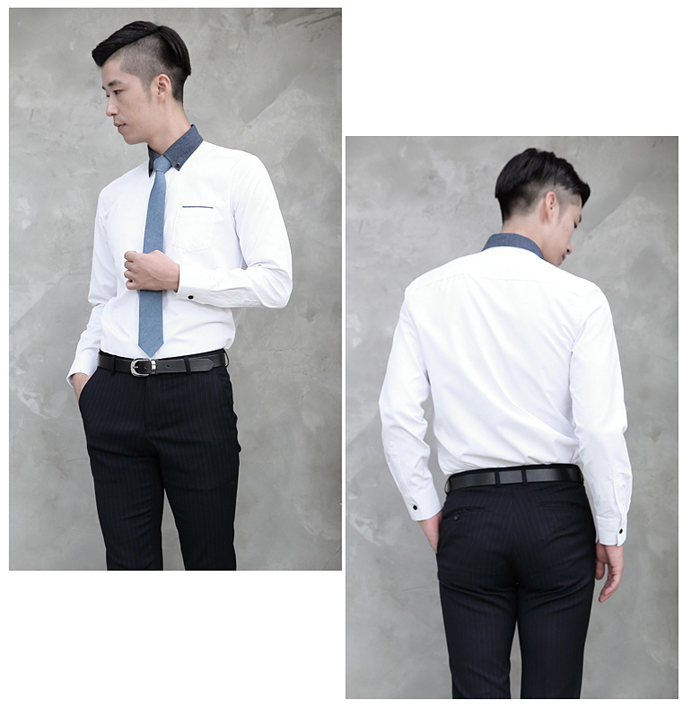 KB10239 Men's Office Shirt White