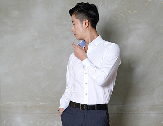 KB10240 Men's Office Shirt White