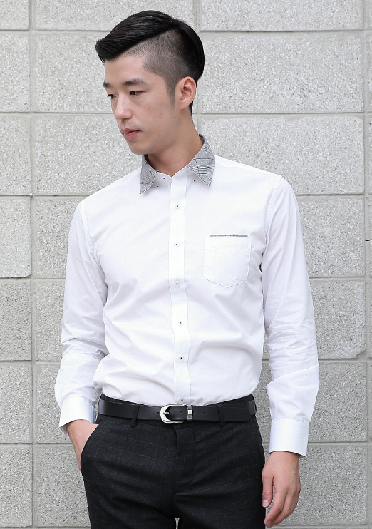 KB10247 Men's Office Shirt White