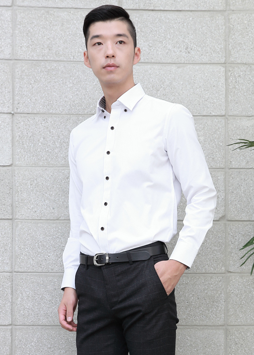 KB10249 Men's Office Shirt White