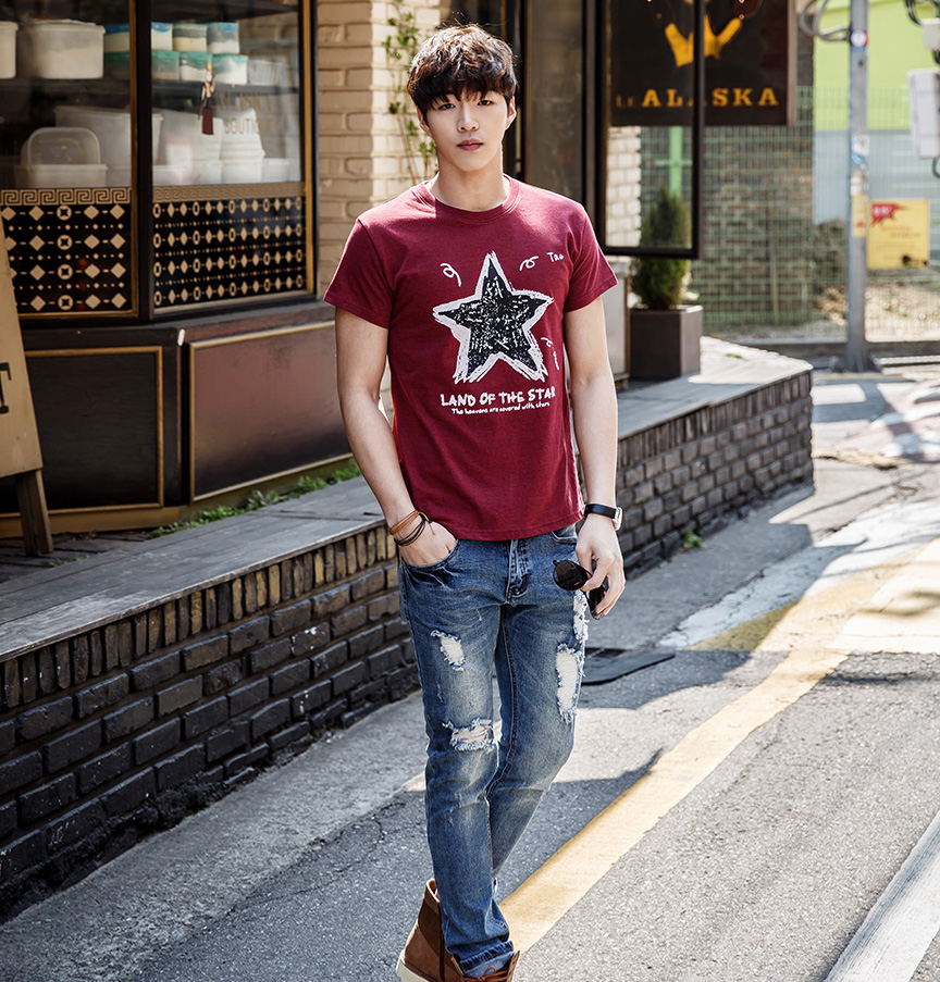 KB10265 Fashion Men's Top Maroon