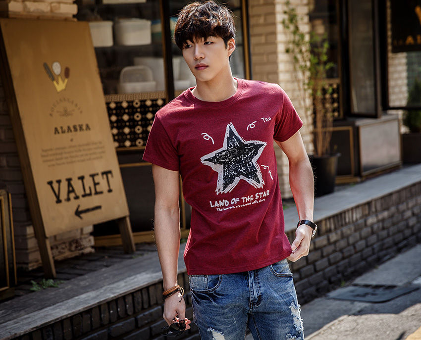 KB10265 Fashion Men's Top Maroon