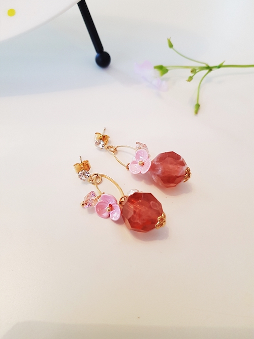 KR-007 Fashion Earring Red