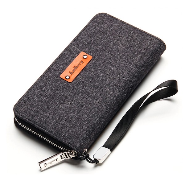 LG1008 Men's Long Wallet Black