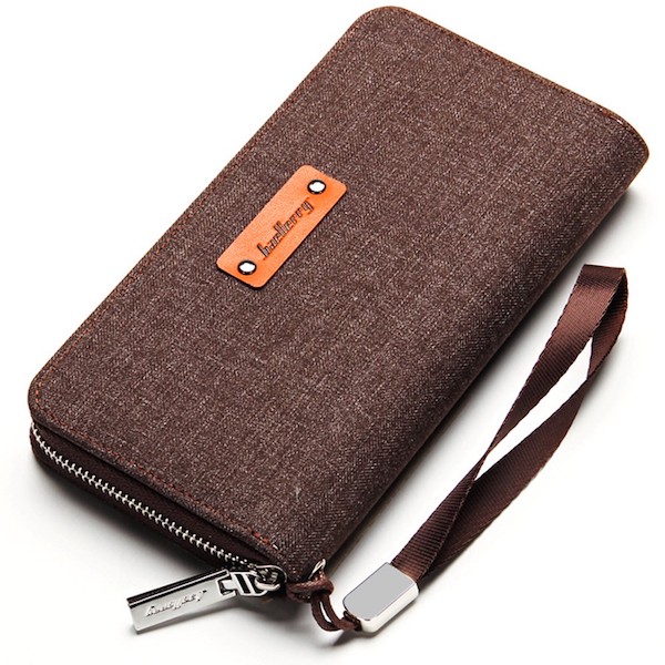 LG1008 Men's Long Wallet Brown