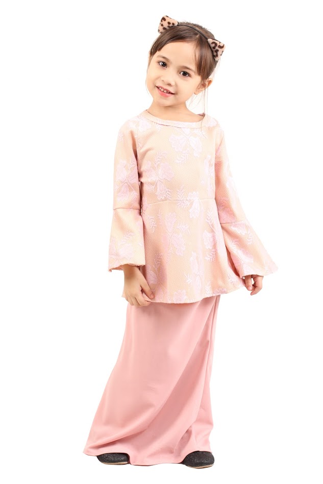 QA-421 Lovely Kids Baju Kurung Pink