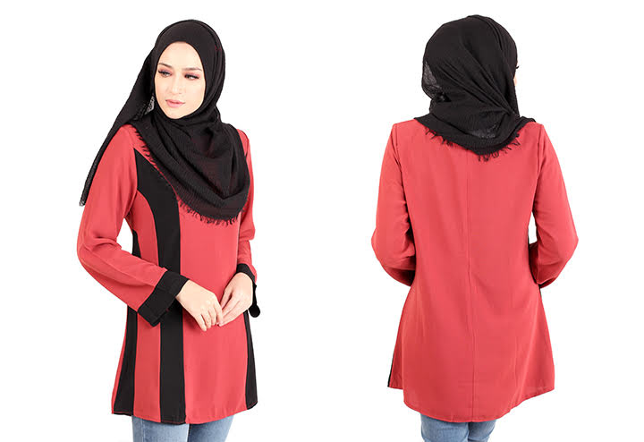 QA-433 Stylish Women Top Coral