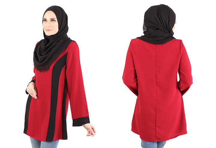 QA-433 Stylish Women Top Red