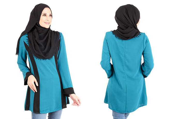 QA-433 Stylish Women Top Turquoise