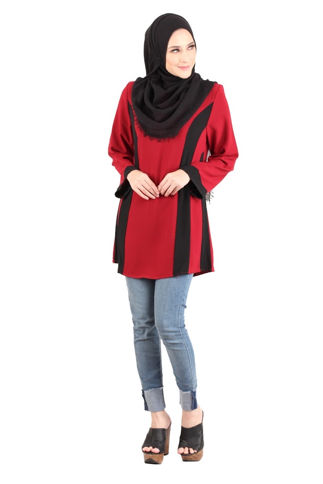 QA-433 Stylish Women Top Red