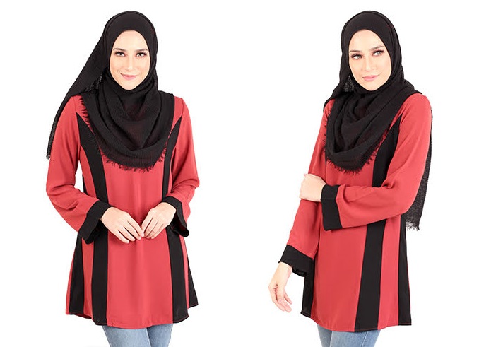 QA-433 Stylish Women Top Coral