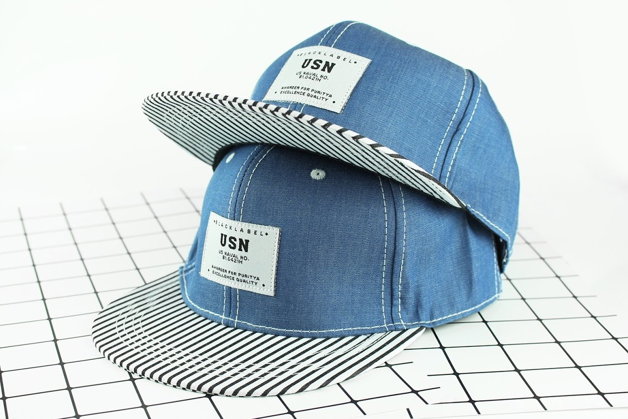 QA-435 Trendy Snapback Cap Light Blue