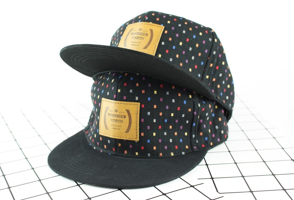 QA-438 Snapback Fashion Caps Black