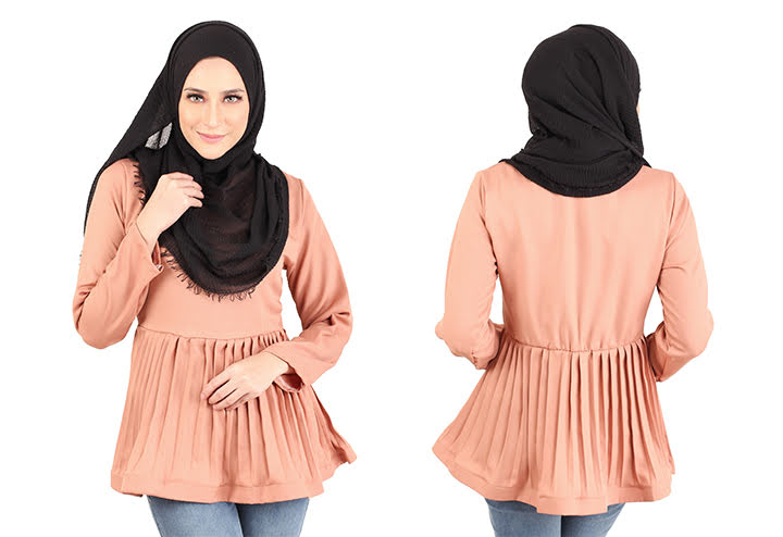 QA-444 Women Blouse Collection Beige