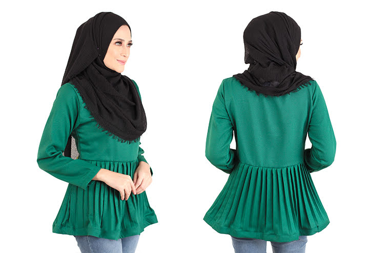 QA-444 Women Blouse Collection Green