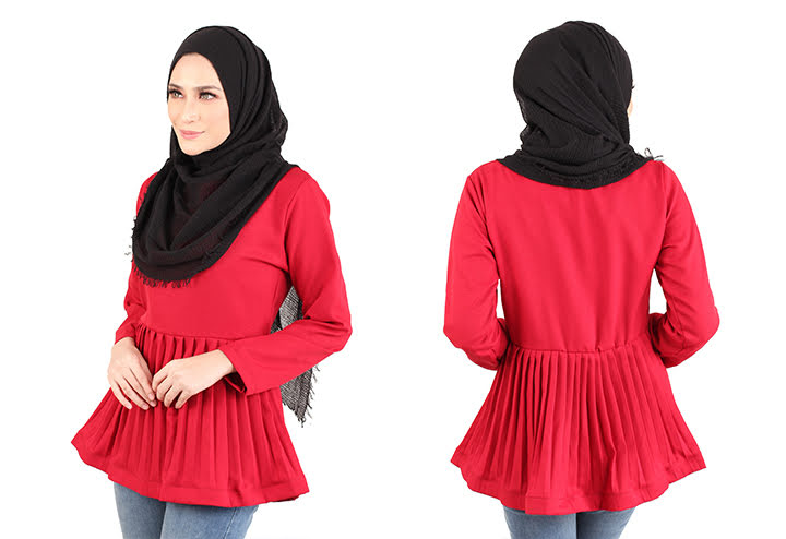 QA-444 Women Blouse Collection Red