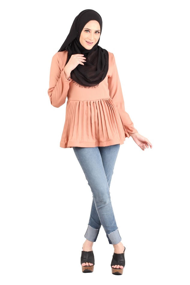 QA-444 Women Blouse Collection Beige