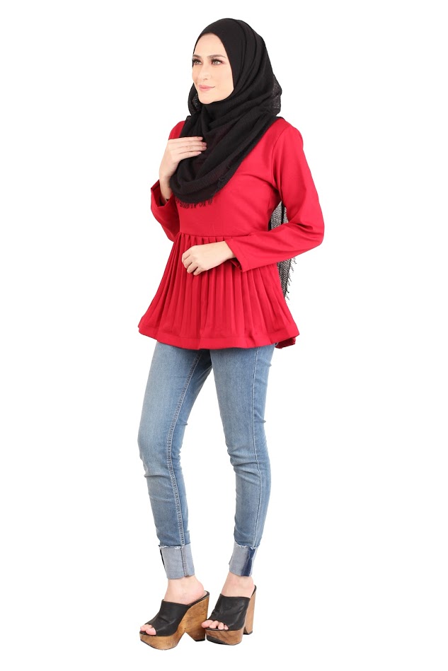 QA-444 Women Blouse Collection Red