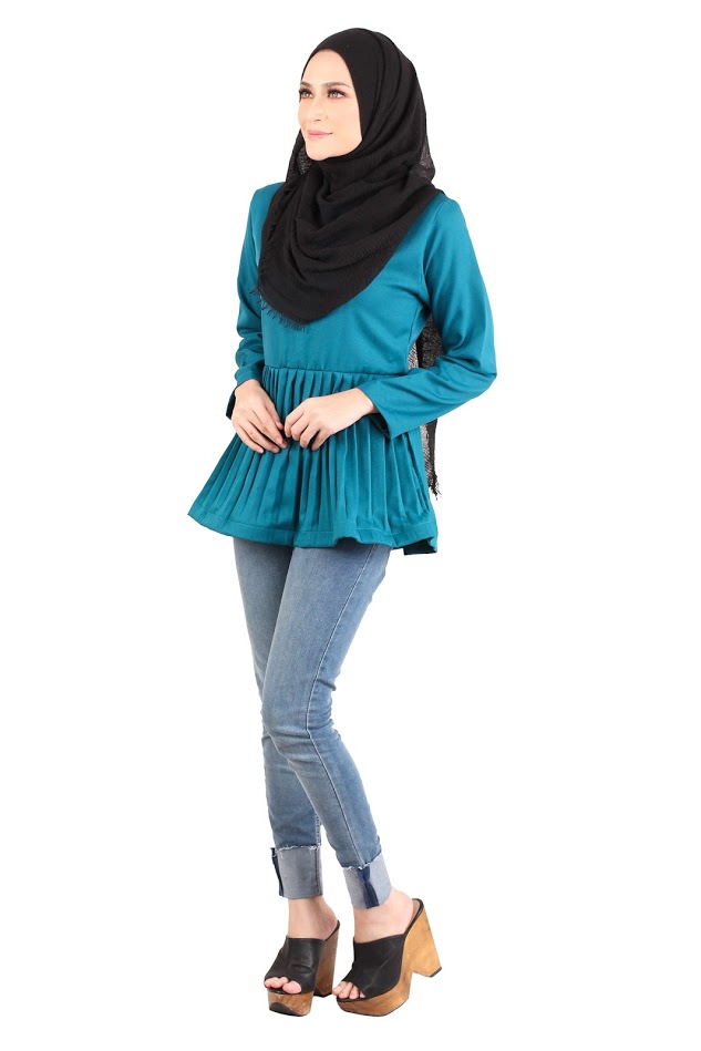 QA-444 Women Blouse Collection Turquoise