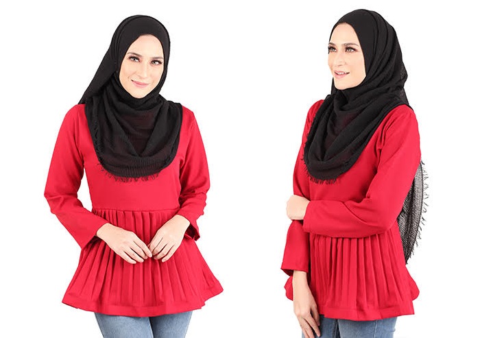 QA-444 Women Blouse Collection Red