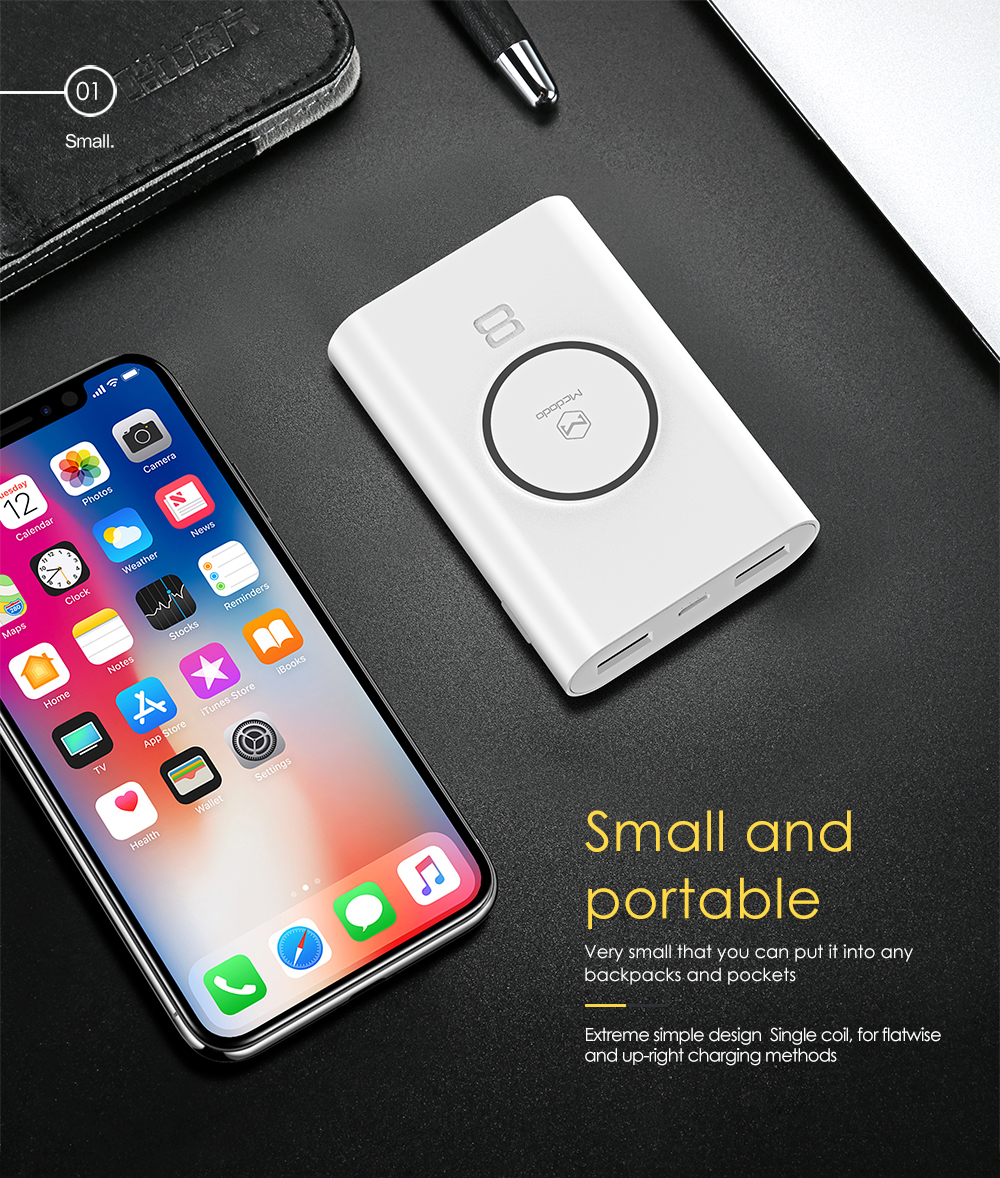 Wireless Smart Power Bank (White)