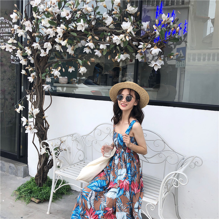 VW12321 Fashion Printed Jumpsuit Blue