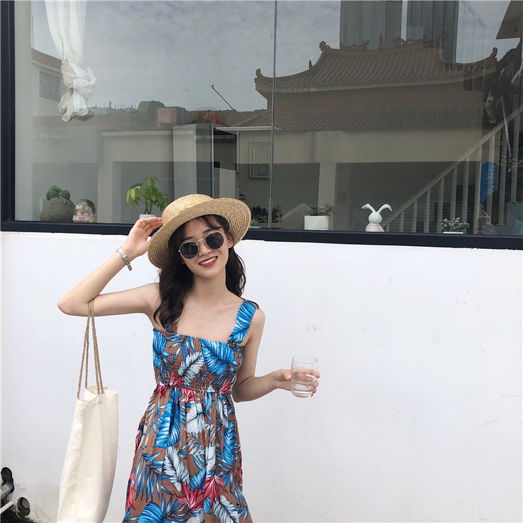 VW12321 Fashion Printed Jumpsuit Blue